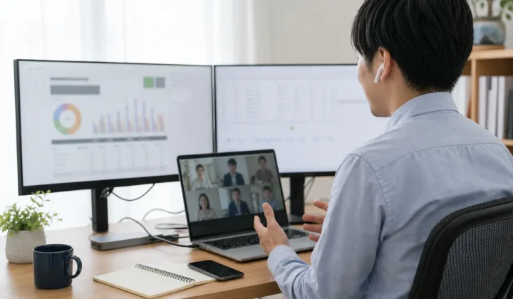 会社員向けPC｜Web会議と複数作業を快適にする
