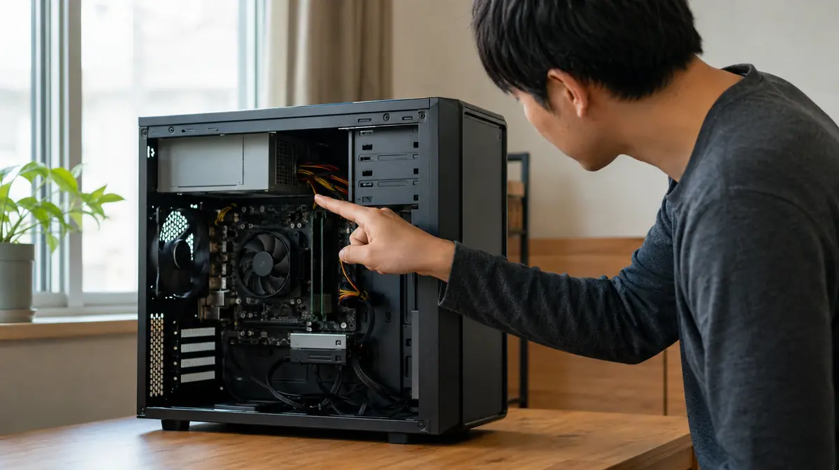 デスクトップで負荷時に落ちる場合は、電源ユニットの劣化も疑われます