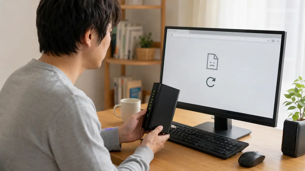 特定のサイトだけ開かないときの確認手順