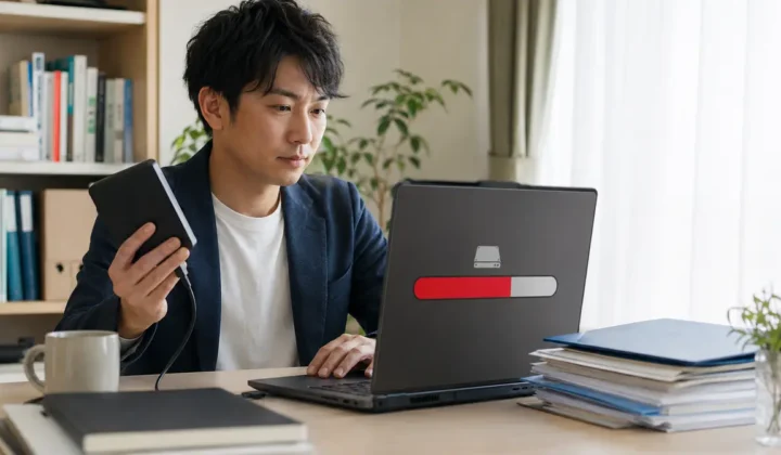 OneDriveの同期が止まったときの画面（4枚目）