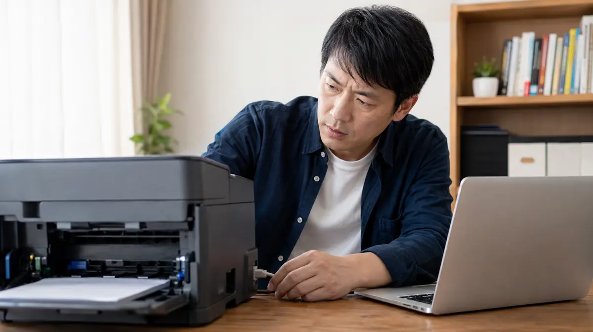 インクは残っているのに印刷がかすれるときの確認手順