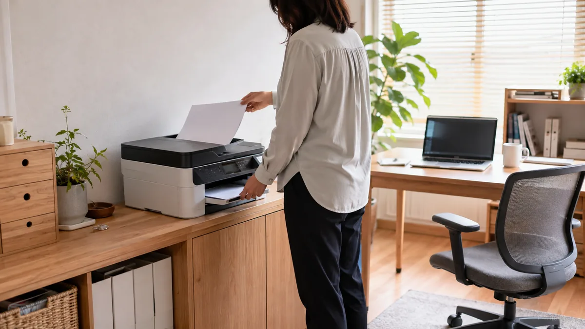 プリンターとパソコンが同じネットワークにつながっているかを確認します。